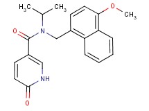 N-isopropyl-N-[(4-methoxy-1-naphthyl)methyl]-6-oxo-1,6-dihydropyridine-3-carboxamide