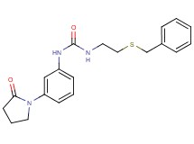 N-[2-(benzylthio)ethyl]-N'-[3-(2-oxopyrrolidin-1-yl)phenyl]urea