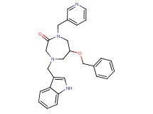 6-(benzyloxy)-4-(1H-indol-3-ylmethyl)-1-(3-pyridinylmethyl)-1,4-diazepan-2-one