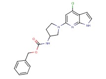 benzyl [1-(4-chloro-1H-pyrrolo[2,3-b]pyridin-6-yl)pyrrolidin-3-yl]carbamate