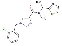 1-(2-chlorobenzyl)-N-methyl-N-[1-(1,3-thiazol-2-yl)ethyl]-1H-1,2,3-triazole-4-carboxamide