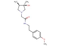 2-[(3R*,4R*)-3-hydroxy-3,4-dimethyl-1-pyrrolidinyl]-N-[2-(4-methoxyphenyl)ethyl]acetamide