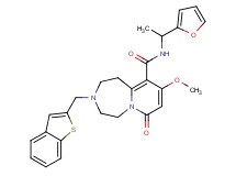 3-(1-benzothien-2-ylmethyl)-N-[1-(2-furyl)ethyl]-9-methoxy-7-oxo-1,2,3,4,5,7-hexahydropyrido[1,2-d][1,4]diazepine-10-carboxamide