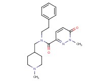 1-methyl-N-[(1-methyl-4-piperidinyl)methyl]-6-oxo-N-(2-phenylethyl)-1,6-dihydro-3-pyridazinecarboxamide