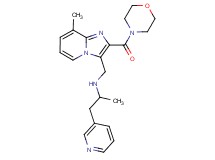 N-{[8-methyl-2-(4-morpholinylcarbonyl)imidazo[1,2-a]pyridin-3-yl]methyl}-1-(3-pyridinyl)-2-propanamine