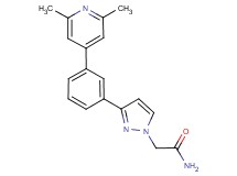 2-{3-[3-(2,6-dimethyl-4-pyridinyl)phenyl]-1H-pyrazol-1-yl}acetamide