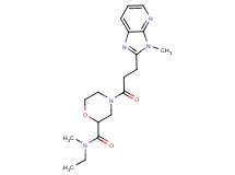 N-ethyl-N-methyl-4-[3-(3-methyl-3H-imidazo[4,5-b]pyridin-2-yl)propanoyl]-2-morpholinecarboxamide