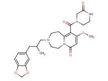 3-[3-(1,3-benzodioxol-5-yl)-2-methylpropyl]-9-methoxy-10-[(3-oxo-1-piperazinyl)carbonyl]-2,3,4,5-tetrahydropyrido[1,2-d][1,4]diazepin-7(1H)-one