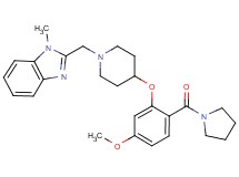 2-({4-[5-methoxy-2-(1-pyrrolidinylcarbonyl)phenoxy]-1-piperidinyl}methyl)-1-methyl-1H-benzimidazole