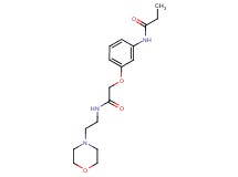 N-(3-{2-[(2-morpholin-4-ylethyl)amino]-2-oxoethoxy}phenyl)propanamide