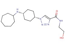1-[cis-4-(cycloheptylamino)cyclohexyl]-N-(2-hydroxyethyl)-1H-1,2,3-triazole-4-carboxamide