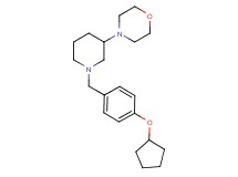 4-{1-[4-(cyclopentyloxy)benzyl]-3-piperidinyl}morpholine
