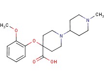 4-(2-methoxyphenoxy)-1'-methyl-1,4'-bipiperidine-4-carboxylic acid