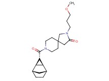 2-(3-methoxypropyl)-8-[(1R*,2S*,3r,4R*,5S*)-tricyclo[3.2.1.0~2,4~]oct-3-ylcarbonyl]-2,8-diazaspiro[4.5]decan-3-one
