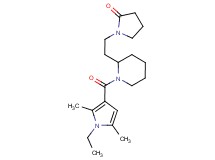 1-(2-{1-[(1-ethyl-2,5-dimethyl-1H-pyrrol-3-yl)carbonyl]-2-piperidinyl}ethyl)-2-pyrrolidinone