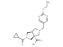 (3aR*,6aR*)-2-(cyclopropylcarbonyl)-5-{[2-(ethylthio)pyrimidin-5-yl]methyl}hexahydropyrrolo[3,4-c]pyrrole-3a(1H)-carboxylic acid