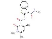 1,4,6-trimethyl-N-{3-[(methylamino)carbonyl]-4,5,6,7-tetrahydro-1-benzothien-2-yl}-2-oxo-1,2-dihydropyridine-3-carboxamide