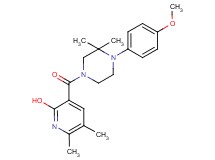 3-{[4-(4-methoxyphenyl)-3,3-dimethyl-1-piperazinyl]carbonyl}-5,6-dimethyl-2-pyridinol