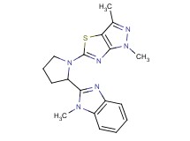 2-[1-(1,3-dimethyl-1H-pyrazolo[3,4-d][1,3]thiazol-5-yl)pyrrolidin-2-yl]-1-methyl-1H-benzimidazole
