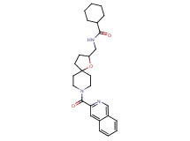 N-{[8-(3-isoquinolinylcarbonyl)-1-oxa-8-azaspiro[4.5]dec-2-yl]methyl}cyclohexanecarboxamide