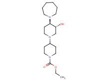 ethyl (3R*,4R*)-4-(1-azepanyl)-3-hydroxy-1,4'-bipiperidine-1'-carboxylate