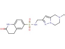 2-oxo-N-(4,5,6,7-tetrahydropyrazolo[1,5-a]pyrazin-2-ylmethyl)-1,2,3,4-tetrahydro-6-quinolinesulfonamide hydrochloride