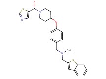 (1-benzothien-2-ylmethyl)methyl(4-{[1-(1,3-thiazol-5-ylcarbonyl)-4-piperidinyl]oxy}benzyl)amine