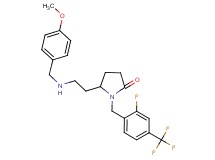 1-[2-fluoro-4-(trifluoromethyl)benzyl]-5-{2-[(4-methoxybenzyl)amino]ethyl}-2-pyrrolidinone