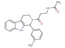 N-{3-[1-(3-methylphenyl)-1,3,4,9-tetrahydro-2H-beta-carbolin-2-yl]-3-oxopropyl}acetamide