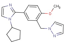 1-[5-(1-cyclopentyl-1H-imidazol-2-yl)-2-methoxybenzyl]-1H-pyrazole