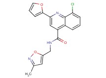 8-chloro-2-(2-furyl)-N-[(3-methyl-5-isoxazolyl)methyl]-4-quinolinecarboxamide