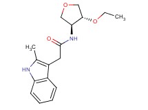 N-[(3S*,4R*)-4-ethoxytetrahydrofuran-3-yl]-2-(2-methyl-1H-indol-3-yl)acetamide