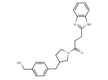 [4-({1-[3-(1H-benzimidazol-2-yl)propanoyl]pyrrolidin-3-yl}methyl)phenyl]methanol
