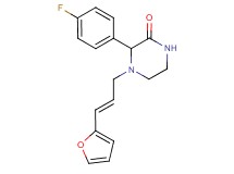 3-(4-fluorophenyl)-4-[(2E)-3-(2-furyl)prop-2-en-1-yl]piperazin-2-one