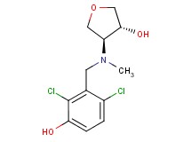 (3R*,4S*)-4-[(2,6-dichloro-3-hydroxybenzyl)(methyl)amino]tetrahydrofuran-3-ol
