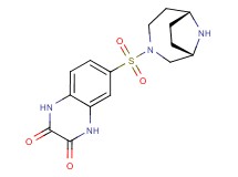 6-[(1S*,6R*)-3,9-diazabicyclo[4.2.1]non-3-ylsulfonyl]-1,4-dihydroquinoxaline-2,3-dione