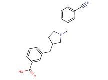 3-{[1-(3-cyanobenzyl)pyrrolidin-3-yl]methyl}benzoic acid