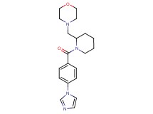 4-({1-[4-(1H-imidazol-1-yl)benzoyl]-2-piperidinyl}methyl)morpholine