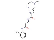 5-methyl-N-{3-[(2-methylphenyl)amino]-3-oxopropyl}-5,6,7,8-tetrahydro-4H-pyrazolo[1,5-a][1,4]diazepine-2-carboxamide