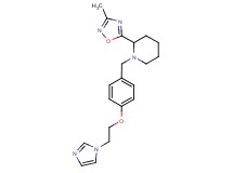 1-{4-[2-(1H-imidazol-1-yl)ethoxy]benzyl}-2-(3-methyl-1,2,4-oxadiazol-5-yl)piperidine