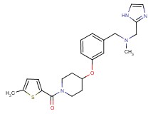 (1H-imidazol-2-ylmethyl)methyl[3-({1-[(5-methyl-2-thienyl)carbonyl]-4-piperidinyl}oxy)benzyl]amine