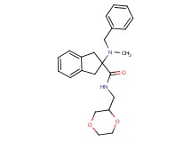 2-[benzyl(methyl)amino]-N-(1,4-dioxan-2-ylmethyl)-2-indanecarboxamide