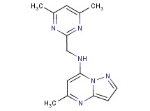 N-[(4,6-dimethyl-2-pyrimidinyl)methyl]-5-methylpyrazolo[1,5-a]pyrimidin-7-amine
