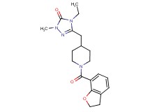 5-{[1-(2,3-dihydro-1-benzofuran-7-ylcarbonyl)piperidin-4-yl]methyl}-4-ethyl-2-methyl-2,4-dihydro-3H-1,2,4-triazol-3-one