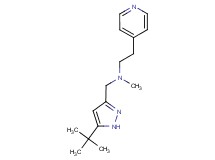 N-[(5-tert-butyl-1H-pyrazol-3-yl)methyl]-N-methyl-2-pyridin-4-ylethanamine