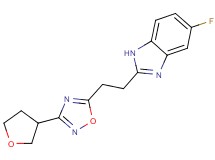 5-fluoro-2-{2-[3-(tetrahydrofuran-3-yl)-1,2,4-oxadiazol-5-yl]ethyl}-1H-benzimidazole