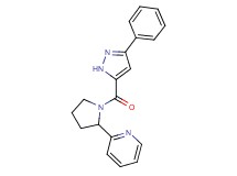 2-{1-[(3-phenyl-1H-pyrazol-5-yl)carbonyl]-2-pyrrolidinyl}pyridine trifluoroacetate