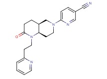 6-[(4aS*,8aR*)-2-oxo-1-(2-pyridin-2-ylethyl)octahydro-1,6-naphthyridin-6(2H)-yl]nicotinonitrile