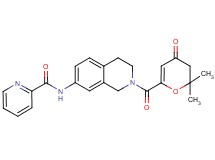 N-{2-[(2,2-dimethyl-4-oxo-3,4-dihydro-2H-pyran-6-yl)carbonyl]-1,2,3,4-tetrahydro-7-isoquinolinyl}-2-pyridinecarboxamide