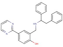 2-{[(1,2-diphenylethyl)amino]methyl}-4-(2-pyrimidinyl)phenol
